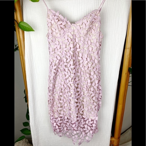 Bardot Dresses & Skirts - BARDOT PINK (BALLET) LAZERCUT TULIP PENCIL DRESS​​​​​